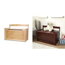 Load image into Gallery viewer, Melissa & Doug Wooden Toy Chest - Natural & Wooden Toy Chest - Espresso
