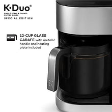 Load image into Gallery viewer, Keurig K-Duo Special Edition Coffee Maker, Single Serve and 12-Cup Drip Coffee Brewer, Compatible with K-Cup Pods and Ground Coffee, Silver