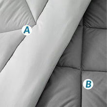 Load image into Gallery viewer, Bedsure King Size Comforter Set - 8 Pieces Reversible King Bed in A Bag,Bed Sets King with Comforter and Sheets, Grey Bedding Comforter Sets