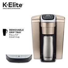 Load image into Gallery viewer, Keurig K-Elite Coffee Maker, Single Serve K-Cup Pod Coffee Brewer, With Iced Coffee Capability, Brushed Gold