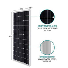 Load image into Gallery viewer, Renogy Solar Panel 2pcs 100 Watt 12 Volt Monocrystalline, 2-Pack Compact Design