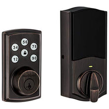 Load image into Gallery viewer, Kwikset 98880-005 SmartCode 888 Smart Lock Touchpad Electronic Deadbolt Door Lock with Z-Wave Plus Featuring SmartKey Security in Venetian Bronze