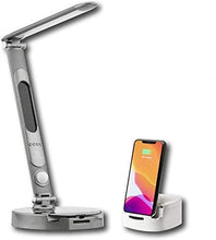 Load image into Gallery viewer, LumiCharge Smart Adjustable Desk Lamp and Fast Qi Wireless Charger Stand Bundle