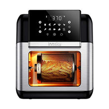 Load image into Gallery viewer, Innsky Air Fryer, 10.6-Quarts Air Oven, Rotisserie Oven, 1500W Electric Air Fryer Oven with LED Digital Touchscreen, 10-in-1 Countertop Oven with Dehydrator & Rotisserie, 6 Accessories & 32+ Recipes