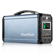 Load image into Gallery viewer, 300W Solar Generator, FlashFish 60000mAh Portable Power Station Camping Potable Generator, CPAP Battery Recharged by Solar Panel/Wall Outlet/Car, 110V AC Out/DC 12V /QC USB Ports for CPAP Camp Travel