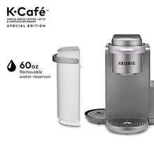 Load image into Gallery viewer, Keurig K-Cafe Special Edition Single Serve K-Cup Pod Coffee, Latte and Cappuccino Maker, Comes with Dishwasher Safe Milk Frother, Shot Capability, Nickel