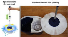 Load image into Gallery viewer, Twist and Shout Mop - Award Winning Original Hand Push Spin Mop - Life Time Warranty (2 Microfiber Mopheads Included)