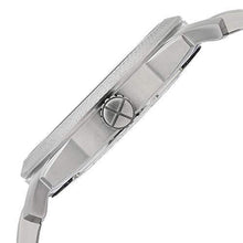 Load image into Gallery viewer, Fossil Men's Machine 3H Quartz Stainless Three-Hand Watch, Color: Silver, Blue Dial (Model: FS5340IE)