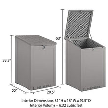 Load image into Gallery viewer, Cosco Outdoor Living 88333GCG1E, Large Lockable Package Delivery and Storage Box, 6.3 Cubic feet, Light Gray BoxGuard