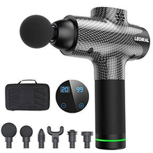 Load image into Gallery viewer, Massage Gun for Athletes, Portable Body Muscle Massager Professional Deep Tissue Massage Gun for Pain Relief with 6 Massage Heads 20 Speed High-Intensity Vibration Legiral Le3 Massage Gun
