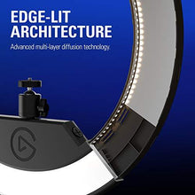Load image into Gallery viewer, Elgato Ring Light Premium Edge-lit Ring Light, 2500 lumens, Multi-Layer Diffusion, Adjustable Color, app Control onMac, Windows, iPhone, Android (10LAC9901)