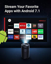 Load image into Gallery viewer, Anker Nebula Capsule, Smart Wi-Fi Mini Projector, Black, 100 ANSI Lumen Portable Projector, 360° Speaker, Movie Projector, 100 Inch Picture, 4-Hour Video Playtime, Neat Projector, Home Entertainment