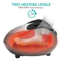 Load image into Gallery viewer, Naipo Foot Massager Machine Shiatsu Electric Feet Massager with Heat,Deep Kneading,Air Compression for Foot Plantar Fasciitis, Pain Relief, Circulation Fits Feet up to Men Size 12.5