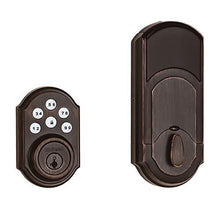 Load image into Gallery viewer, Kwikset 99100-079 SmartCode 910 Traditional Smart Keypad Electronic Deadbolt Door Lock with SmartKey Security and Z-Wave Plus, Venetian Bronze