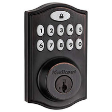 Load image into Gallery viewer, Kwikset 99140-024 SmartCode 914 Traditional Smart Lock Keypad Electronic Deadbolt Door Lock with SmartKey Security and Z-Wave Plus, Venetian Bronze