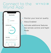 Load image into Gallery viewer, Wynd Max Room Air Purifier - App and Alexa Enabled, Smart Purification - HEPA Filter - For Use Against Allergies, Asthma, COPD – Ideal for Home, Office, Large Spaces - 1200 sqft
