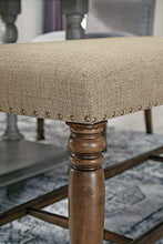 Load image into Gallery viewer, Signature Design by Ashley Lettner Counter Height Upholstered Dining Room Bench, Brown
