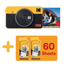 Load image into Gallery viewer, Kodak Mini Shot 2 Retro | 68-Sheet Bundle | Portable Wireless Instant Camera & Photo Printer, Compatible with iOS & Android and Bluetooth Devices, Real Photo (2.1x3.4) 4Pass Technology - Yellow