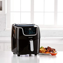Load image into Gallery viewer, PowerXL Air Fryer Steamer 7 QT 10-in-1 XL Vegetable Steamer and Air Fryer Combo, Toast, Bake, Roast, Broil, Dough Proofing, Warm, Defrost, ST006, Black (7 QT)