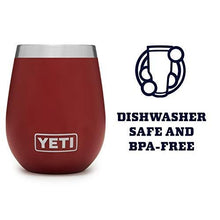 Load image into Gallery viewer, YETI Rambler 10 oz Stainless Steel Vacuum Insulated Wine Tumbler, 2 Pack, Brick Red