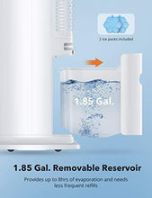 Load image into Gallery viewer, 3-1 Evaporative Air Cooler,1.8 Gal Removable Water Tank 43''Bladeless Tower Fan with Cooling &Humidifying Function,60°Oscillating Swamp Fan,3 Speeds,10H Timer for Room