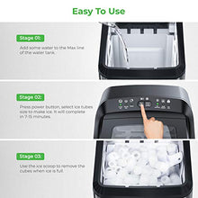 Load image into Gallery viewer, Dreamiracle Ice Maker Machine for Countertop, 33 lbs Bullet Ice Cube in 24H, 9 Ice Cubes Ready in 7-10 Minutes, 2.8L Ice Maker Machine with Ice Scoop and Basket