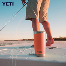 Load image into Gallery viewer, YETI Rambler 20 oz Tumbler, Stainless Steel, Vacuum Insulated with MagSlider Lid, Coral