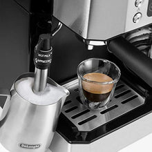 Load image into Gallery viewer, De'Longhi All-in-One Combination Coffee Maker & Espresso Machine + Advanced Adjustable Milk Frother for Cappuccino & Latte + Glass Coffee Pot 10-Cup, COM532M