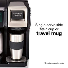 Load image into Gallery viewer, Hamilton Beach FlexBrew Thermal Coffee Maker, Single Serve & Full Pot, Compatible with K-Cup Pods or Grounds, Programmable, Black and Stainless (49966)