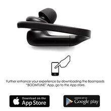 Load image into Gallery viewer, Boompods Sportpods TWS in-Ear Bluetooth Sport Headphones with True Wireless Stereo Connection & Finger Touch Control, Powerful Bass, Sweatproof - Ergonomic Ear Tip Workout Earbuds (Black)