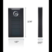 Load image into Gallery viewer, G-Technology 500GB G-DRIVE mobile SSD Durable Portable External Storage - USB-C (USB 3.1), Up to 560 MB/s - 0G06052-1, black