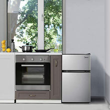 Load image into Gallery viewer, Midea 3.1 Cu. Ft. Compact Refrigerator, WHD-113FSS1 - Stainless Steel