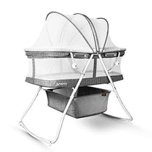 Load image into Gallery viewer, besrey Baby Bassinets, 3 in 1 Portable Bassinet, Rocking Bed with Harmless Mattress, Quick-Fold for Newborn Girl Boy Infant up to 33 lb