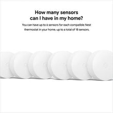 Load image into Gallery viewer, Google Nest Temperature Sensor 3 Pack - Nest Thermostat Sensor - Nest Sensor That Works with Nest Learning Thermostat and Nest Thermostat E - Smart Home