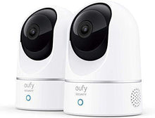 Load image into Gallery viewer, eufy Security, 2K Indoor Cam Pan & Tilt 2-Cam Kit, Plug-in Security Indoor Camera with Wi-Fi, IP Camera, Human & Pet AI, Voice Assistant Compatibility, Motion Tracking, HomeBase Not Required.