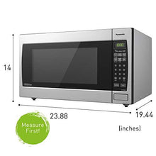 Load image into Gallery viewer, Panasonic Microwave Oven NN-SN966S Stainless Steel Countertop/Built-In with Inverter Technology and Genius Sensor, 2.2 Cubic Foot, 1250W
