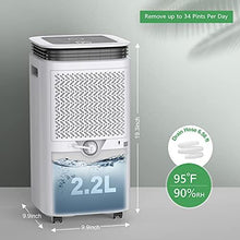 Load image into Gallery viewer, Waykar 1750 Sq. Ft Dehumidifier for Home and Basements Moisture Remove