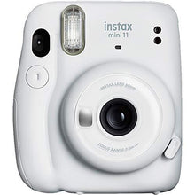 Load image into Gallery viewer, Fujifilm Instax Mini 11 Instant Camera + Fujifilm Instax Mini Twin Pack Instant Film (16437396) + Single Pack Rainbow Film + Case + Travel Stickers (Ice White)