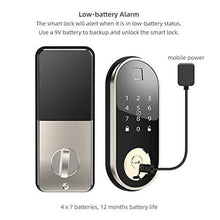 Load image into Gallery viewer, Smart Lock with Deadbolt, Keyless Entry Door Locks with Deadbolts, Smart Doors Locks with Electric Deadbolt Touch Screen Keypads, Working with Alexa and Google Home