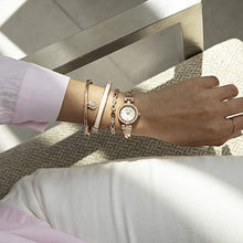 Load image into Gallery viewer, Anne Klein Women's Crystal Accented Bangle Watch and Bracelet Set, AK/2238RGST