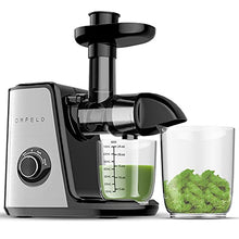 Load image into Gallery viewer, Juicer Machines, ORFELD Slow Masticating Juicer Extractor Easy to Clean, Quiet Motor and Reverse Function, Cold Press Juicer for Vegetable and Fruit Carrots, Oranges and Celery etc (Silver)