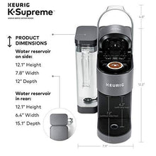 Load image into Gallery viewer, Keurig K-Supreme Coffee Maker, Single Serve K-Cup Pod Coffee Brewer, With MultiStream Technology, 66 Oz Dual-Position Reservoir, and Customizable Settings, Gray