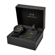 Load image into Gallery viewer, AX ARMANI EXCHANGE Men's Outerbanks Analog-Quartz Watch with Silicone Strap, Black, 21 (Model: AX7105)