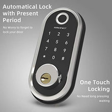 Load image into Gallery viewer, Smart Deadbolt, SMONET Fingerprint Electronic Deadbolt Door Lock with Keypad-Bluetooth Keyless Entry Keypad Smart Deadbolt App Control, Ekeys Sharing, App Monitoring Auto Lock for Homes and Hotel