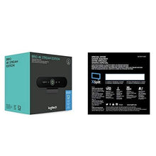 Load image into Gallery viewer, Logitech BRIO Ultra HD Webcam for Video Conferencing, Recording, and Streaming - Black