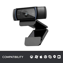 Load image into Gallery viewer, Logitech C920x HD Pro Webcam, Full HD 1080p/30fps Video Calling, Clear Stereo Audio, HD Light Correction, Works with Skype, Zoom, FaceTime, Hangouts, PC/Mac/Laptop/Macbook/Tablet - Black