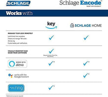 Load image into Gallery viewer, Schlage BE489WB CEN 716 Encode Deadbolt Smart Lock | WiFi Touchscreen Keypad, Aged Bronze