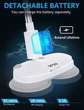 Load image into Gallery viewer, Electric Mop, Cordless Electric Spin Mop, Hardwood Floor Cleaner with Built-in 300ml Water Tank, Polisher with Led Headlight and Sprayer, Scrubber for Hard Floor & Tile, Powerful Cleaner and Waxing
