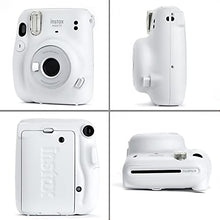 Load image into Gallery viewer, Fujifilm Instax Mini 11 Instant Camera + Instax Mini Twin Pack Film + Hanging Frames + Plastic Frames + Case + Close Up Filters - All Inclusive Bundle! (Ice White)
