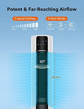 Load image into Gallery viewer, 3-1 Evaporative Air Cooler,1.8 Gal Removable Water Tank 43''Bladeless Tower Fan with Cooling &Humidifying Function,60°Oscillating Swamp Fan,3 Speeds,10H Timer for Room